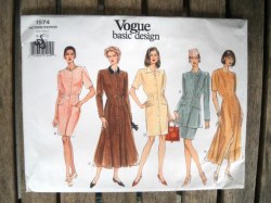 1574 EZ VOGUE  STRAIGHT -FLARE DRESS LENGTHS, TUNIC  SKIRT PATTERN 14-18